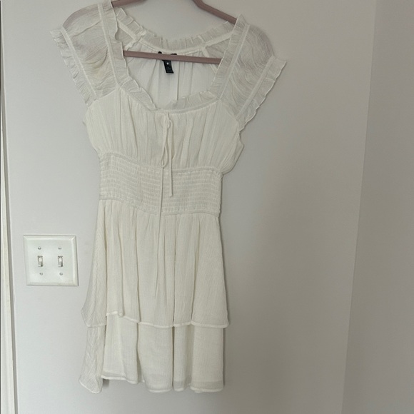 Aqua milkmaid Ruffled Dress - Picture 1 of 6